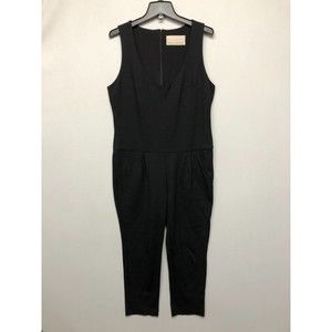 Rebecca Minkoff Women Sleeveless Jumpsuit V-Neck Size Large Black M112 -27